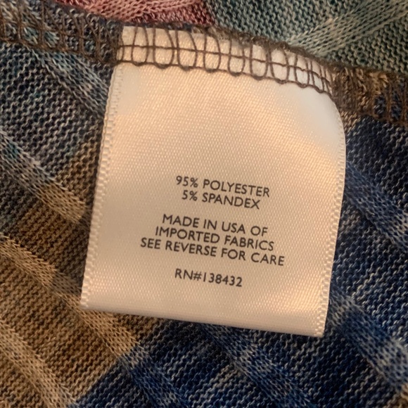 Modcloth Striped Cowl Neck Top Soft Fleece Long-Sleeve Pullover XL - Picture 7 of 7